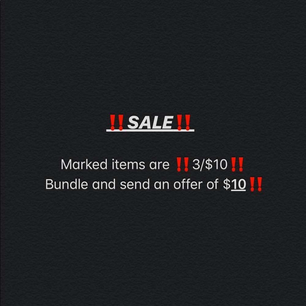 ‼️3/$10 SALE‼️